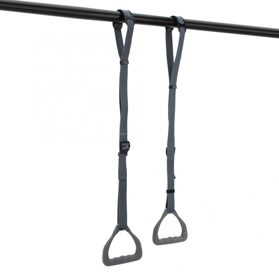 1 Pair Pull-up Hand Ring Fitness Gymnastic Rings Rope Climbing Wall Hanging Ring Kids Outdoor Physical Training Accessory