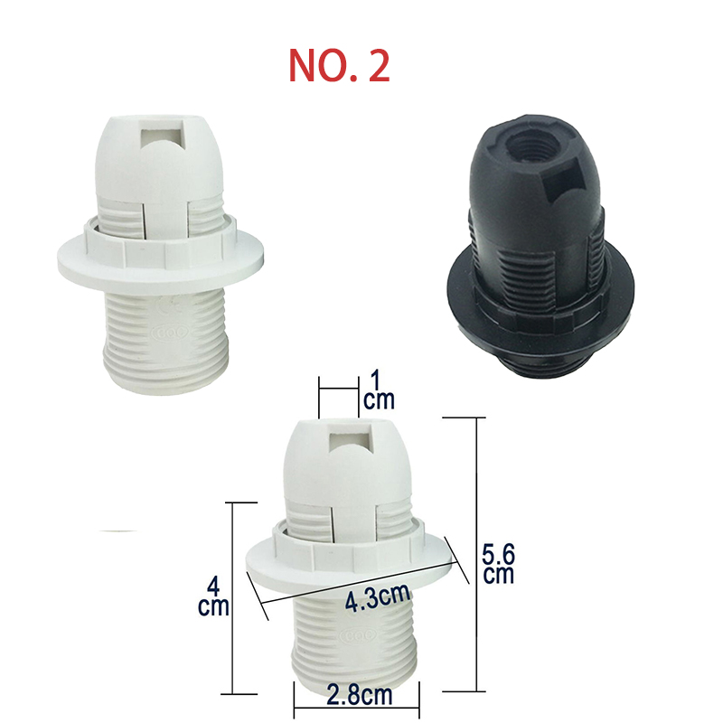Screw E14 E27 LED Light Bulb Lamp Base Cap Power Holder Electric Pendant Socket Lamp Shade Converter 220V 110v: black / 2G11
