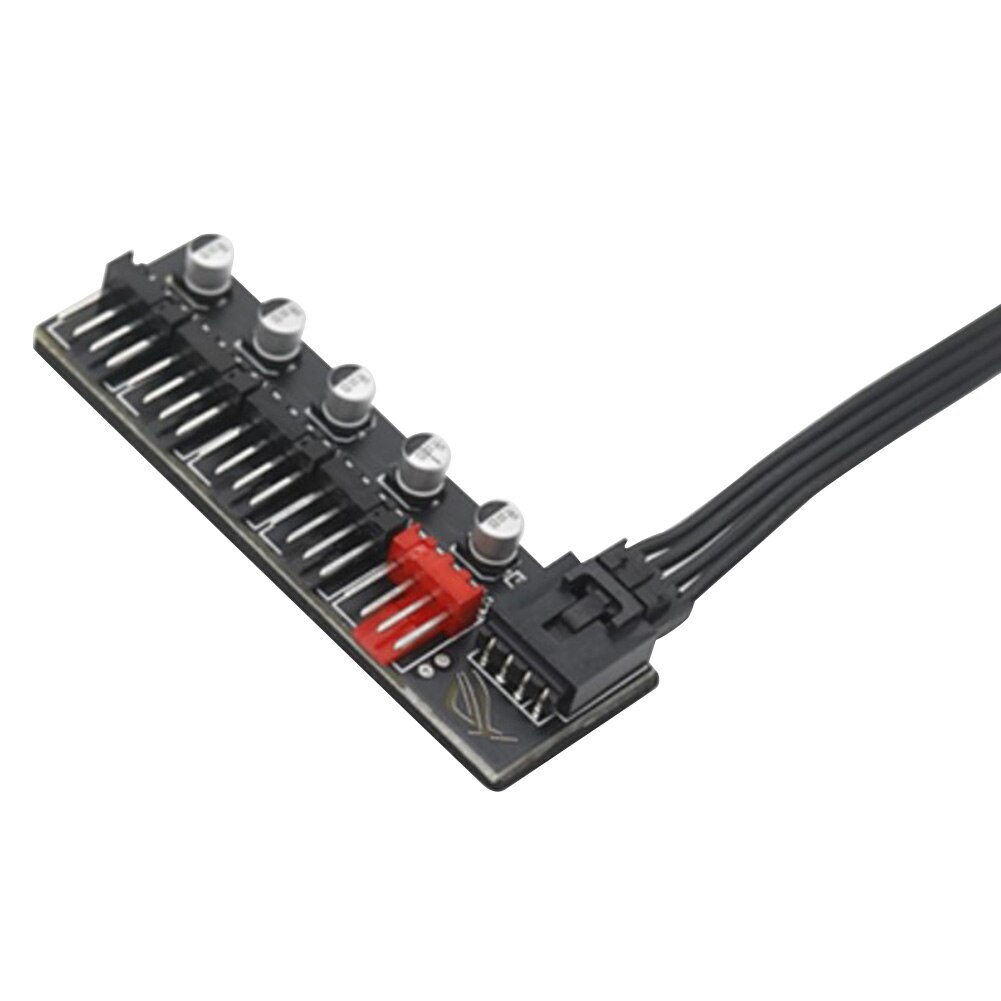 50cm 5 Port PC Fan Hub Splitter Speed Controller Adapter für 4 Pin PWM Kühler Lüfter