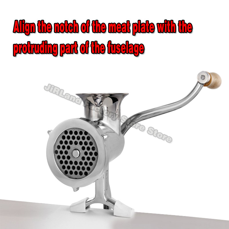 304 Stainless Steel Meat Grinder Blade Mincer Plate Disc Replacement Part for 8# Type Manual Meat Grinder Mincer Knife Accessory