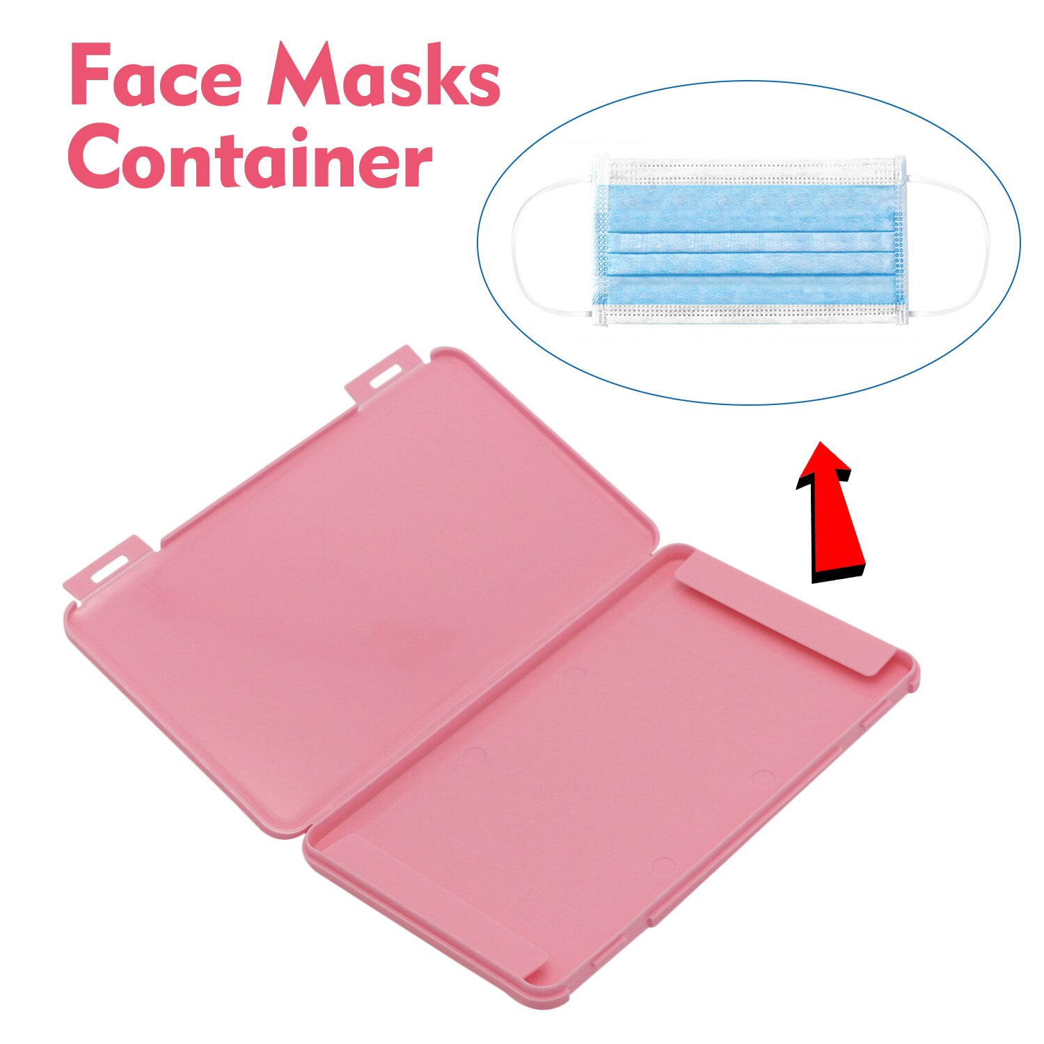 Draagbare Stofdicht Vochtbestendige Schoonmaken Doos Papier Gezicht Maskers Container Auto Interieur Accessoires Filter Katoen Opbergdoos: Rood