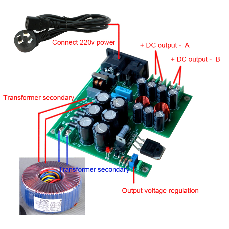 Lusya 3-Stage Filtering 50W Dc Lineaire Voeding DC12V Voor Upgrade Audio Speaker Aanverwante Apparatuur Nas Cas pc Hifi A8-009