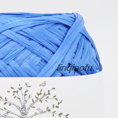 Japansk naturfiber raffia hatpose og papirtråd: G