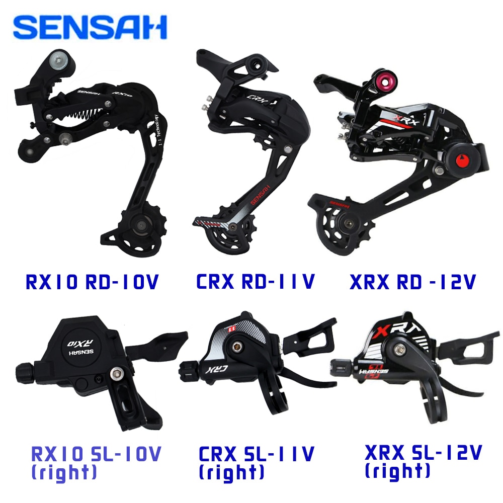 Desviador trasero para bicicleta SENSAH, RX10, CRX, XRX, 10/11/12 velocidades, gatillo cambiador para cambio de marchas de montaña para M6000, M8000, M9100