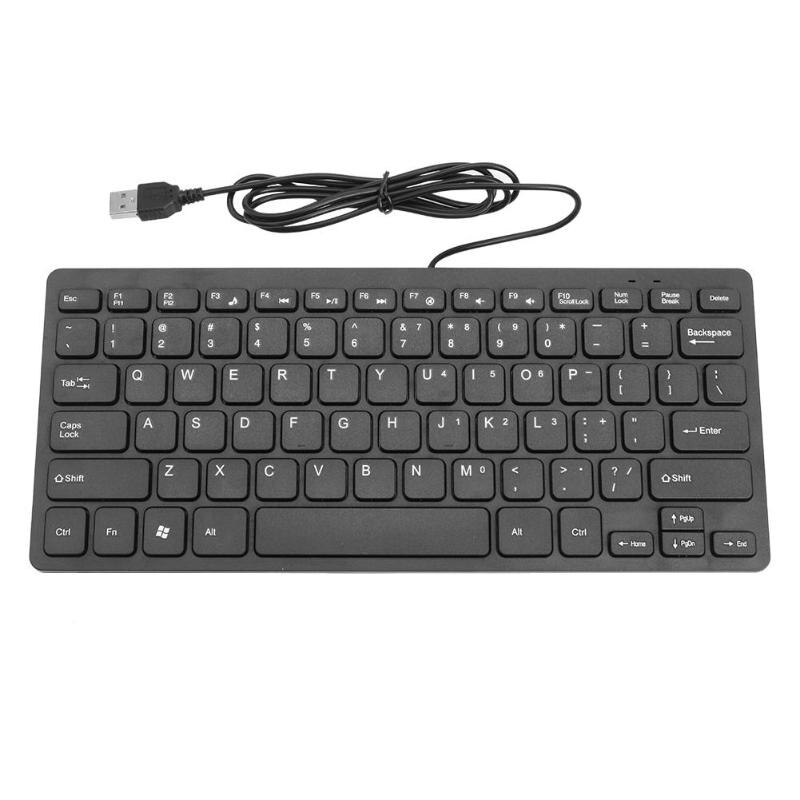 Durable Keyboard Multi-function K1000 Super Slim USB Mini Multimedia Wired Keyboard Waterproof Kaypad for Laptop