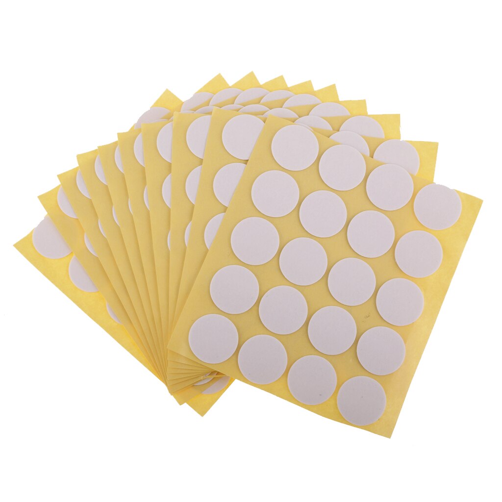 400 Stuks Kaars Lont Stickers Dubbelzijdige Foam Dots Voor Kaars Maken 20 Mm