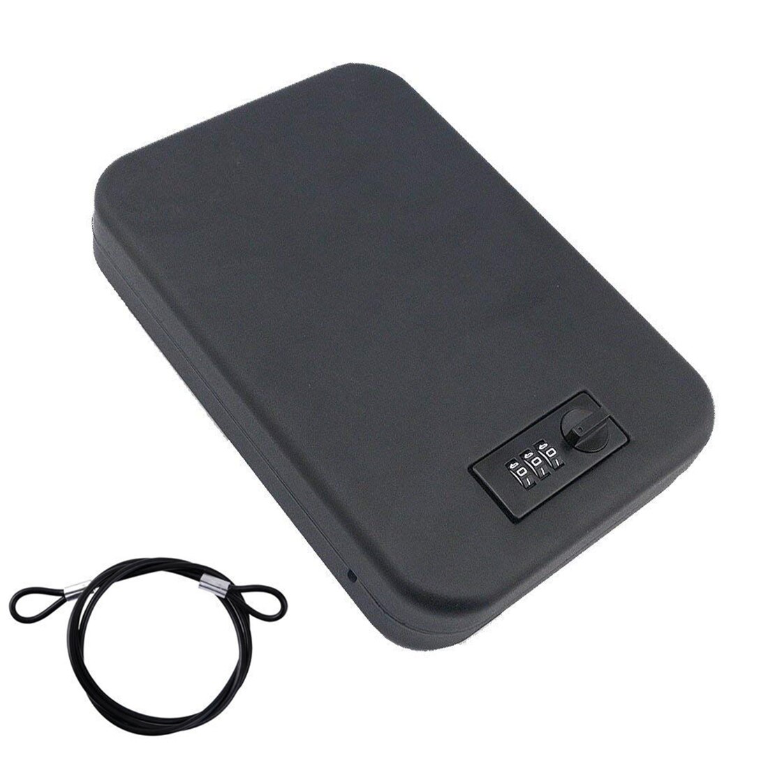Bærbar mini hvælvetaske med kombinationslås nøglefri sikkerhedsboks til hjemmebilkontor med kodelås mini taske bærbar: Default Title
