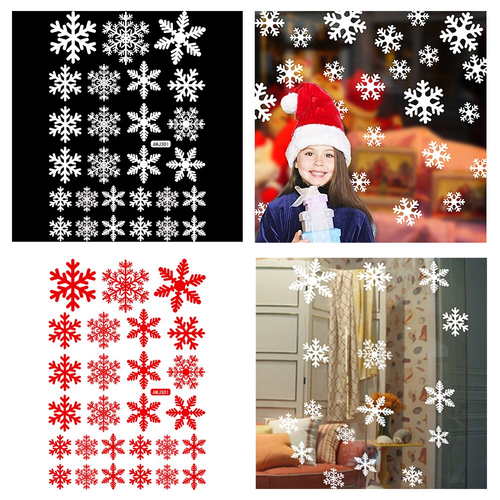 thumbnail image 2 of Blue Magic Design Victorian Reindeer & Snowflake Window Sticker – Festive Vinyl Wall Decal 2 of 3