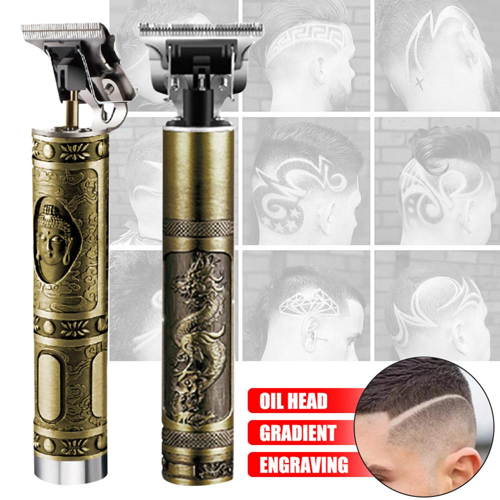 Men's Electric Clipper Rechargeable Wireless Hairdresser Haircut Tool Carving Electric Hair Outliner Grooming Electric Clipper