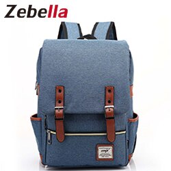 Zebella – sac à dos d'école pour filles et garçons, sac à dos pour étudiants, voyage pour adolescents: Blue