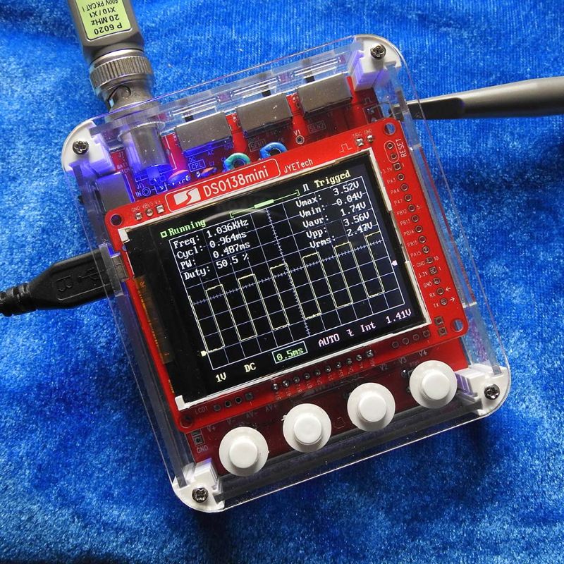 Étui de Protection en acrylique pour Mini Oscilloscope numérique DSO138, bricolage, couvercle anti-rayures, bouclier Transparent