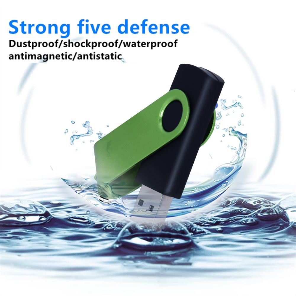 Rotatable USB 2.0 Flash Drive 128GB 64GB 32GB Colorful high speed 16GB 8GB memory Stick Waterproof Flash disk PenDrive