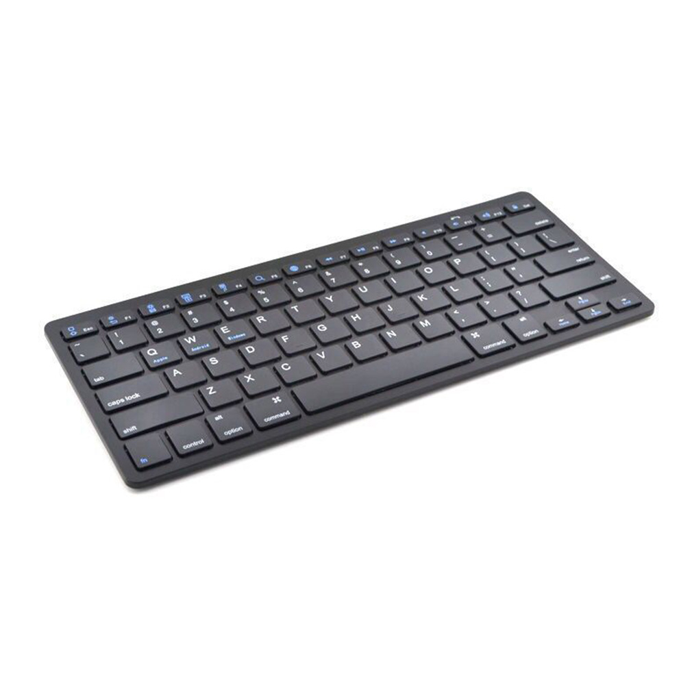 78 Toetsen Draadloze Bluetooth Toetsenbord Voor Air voor ipad Ultraslanke Mini Toetsenbord voor Mac Computer PC Macbook iBook: Black