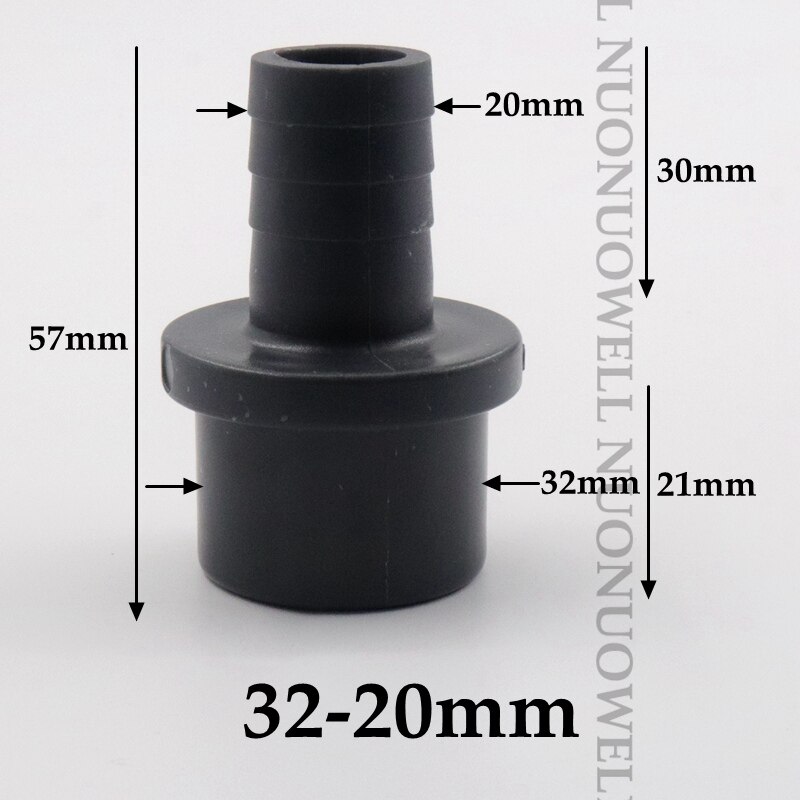 1 ~ 20Stck 32 ~ 40mm Flache Zu 16 ~ 40mm Pagode Kunststoff Stecker Bewässerung Adapter Aquarium rohr Montage Aquarium Schlauch Widerhaken Gelenke: 5Stck / 32-20mm