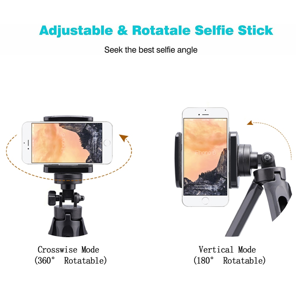 Mini Phone Tripod For Mobile Tripods Camera Dslr Selfie Stick Portable Extendable Self-Timer Tripod Clip Holder For IOS Android