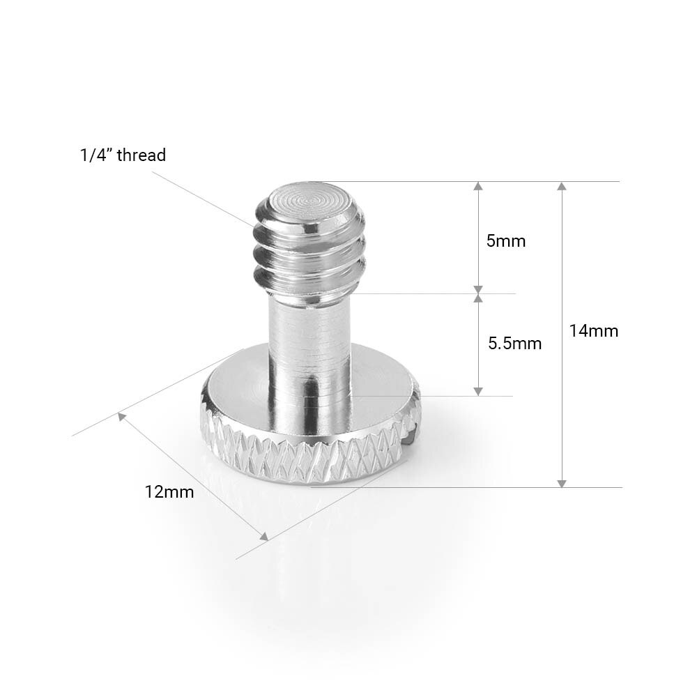 Smallrig 1/4-20 Schroefdraad Statief/Monopod/Quick Release (Qr) plaat/Camera Schroeven (2 Pack)-973
