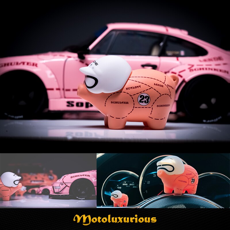 Pink pig super cute doll 64 / 43 / 18 ratio silica gel color box packaging can be placed