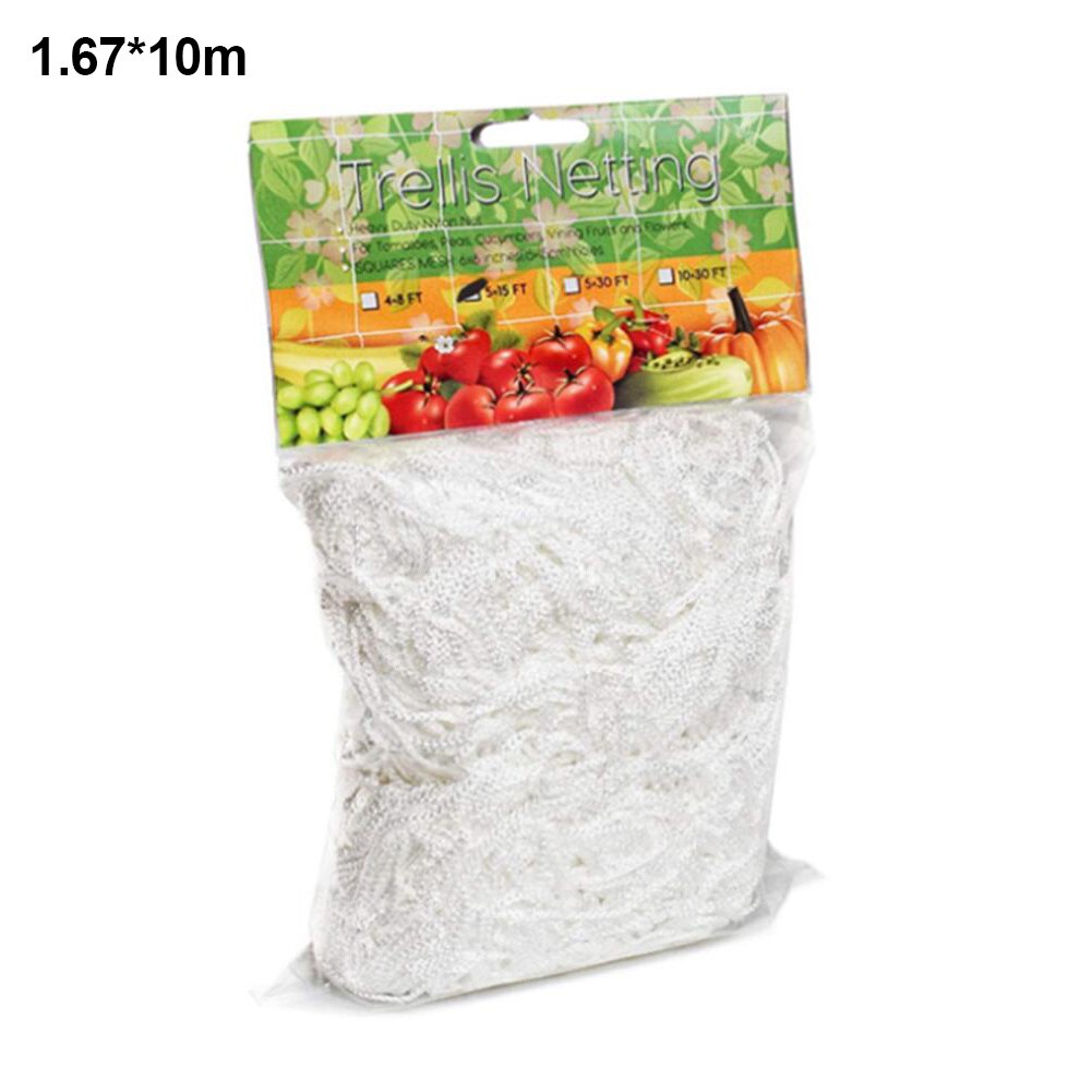Malla de red para plantas trepadoras, marco de red de aterrizaje para plantas de pepino, flor, enredadera, enredadera, Red de jardín, 5m, 10m: L