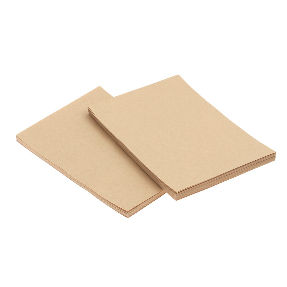 100 Sheets A5 Vintage Blank Kraft Letter Paper Retro Writing Paper: As Shown 1