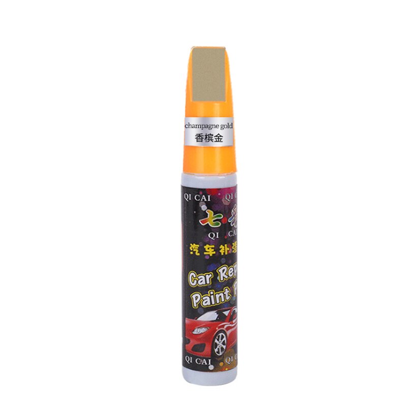 20 Colors Car Scratch Repair Paint Pen Auto Touch Up Pen Car Care Scratch Clear Remover Paint Care Auto Mending Fill Paint Pen: champagne gold