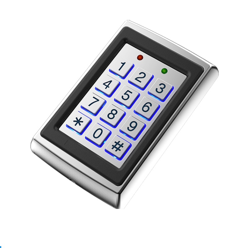 125Khz EM-ID Metal Case Gate Opener Deurslot Rfid Reader Access Control Keypad Met Back Light