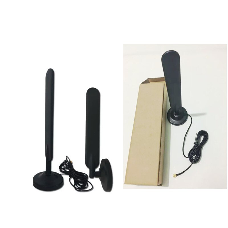 2 uds B315 B310 B593 B525 B880 B890 E5186 10dBi SMA macho de 4G LTE antena del Router con imán base (Router no incluido)