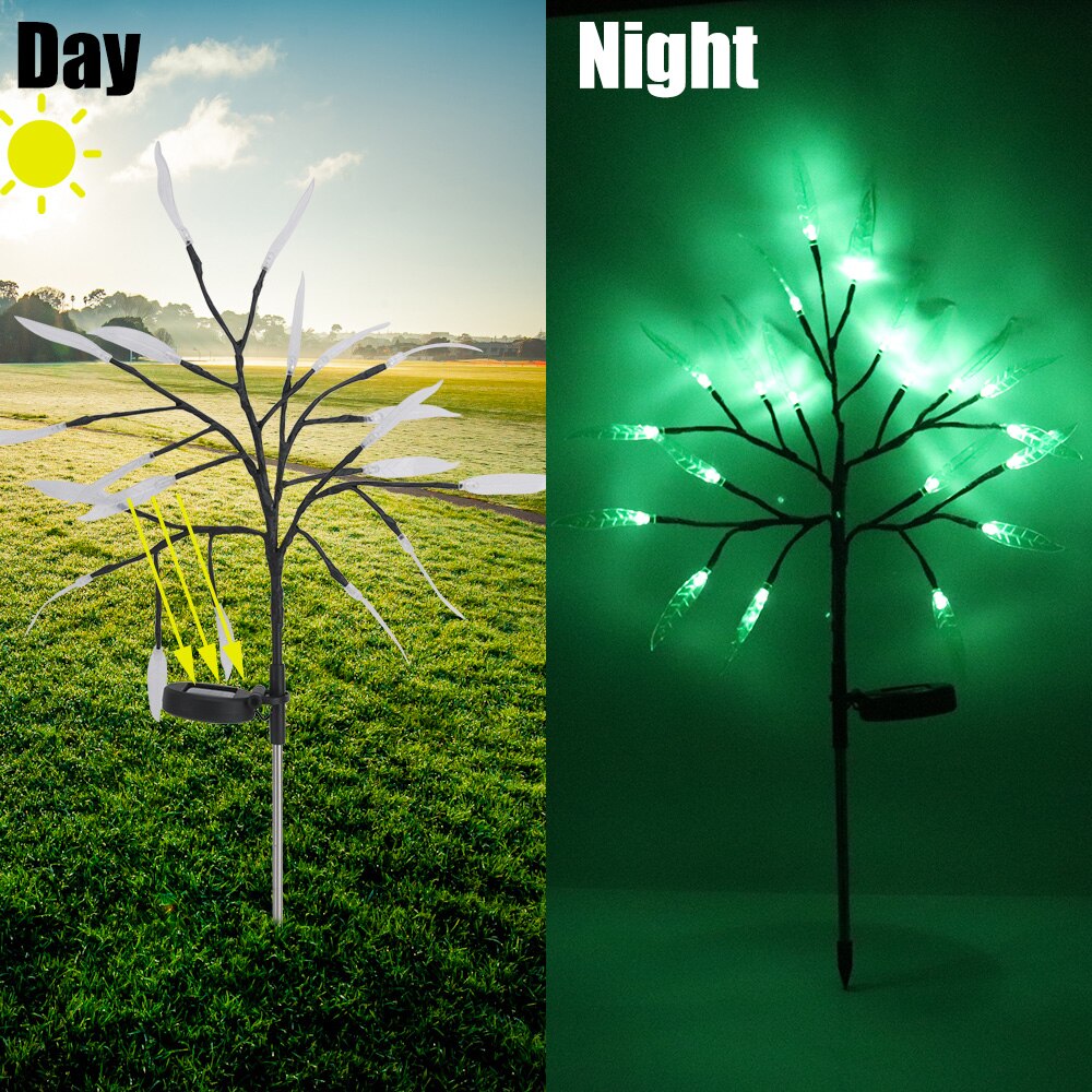 LED Solar Licht voor Tuin Decoratie Boom Bloem Solar Gazon Lamp Waterdicht Outdoor Landschap Verlichting Path Lights Home Decor