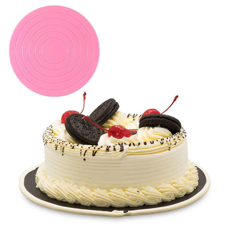 Mini Cake Turntable With Scale Baking Accessories Home Diy Fondant Cake Mousse Decorating Tray Platform Cookie Biscuit Stand