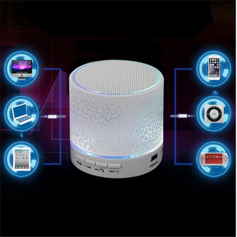 Portable Wireless Mini LED A9 Bluetooth Speaker Sound Box Subwoofer Speakers For Iphone Support TF SD Card PK BTS06 Q9 A9 S28 A5