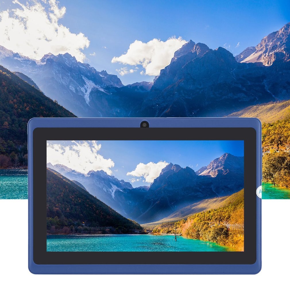 7inch Quad core android 4.4 kids tablet pc Q8 Q88 flashlight allwinner 512M+4G bluetooth HD 1024*600 tablets dual camera wifi