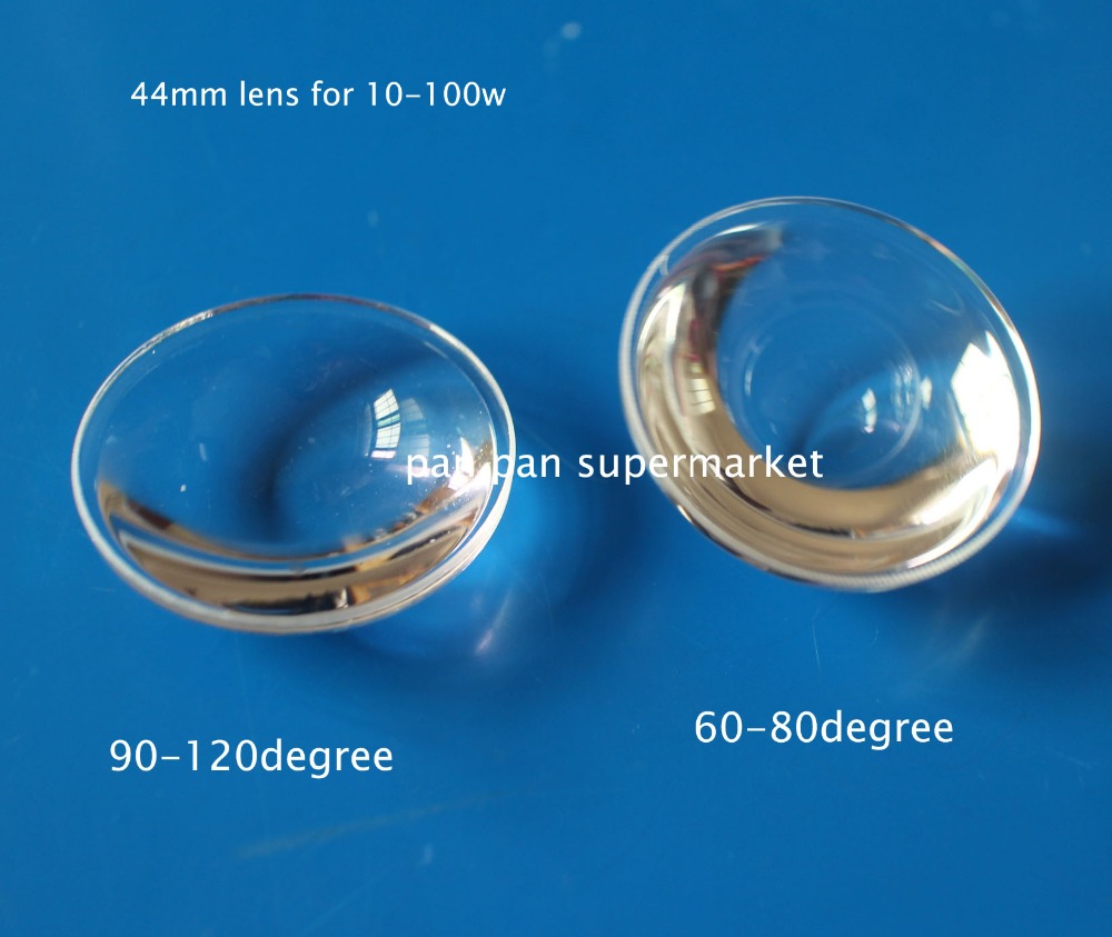44mm LED Lens Reflector Collimator Groothoek voor 10 w 20 W 30 W 50 W 100 W