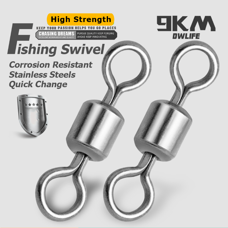 Vissen Wartels 25 ~ 100 Stuks Rvs Rolling Barrel Wartels Vislijn Connector Micro Swivel Effen Ringen Visgerei