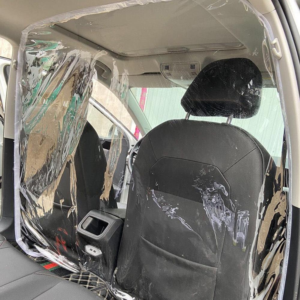 Car Isolation Curtain Sealed Taxi Cab Partition Screen Film Clear PVC Protection Film Anti-dust And Anti-spittle Anti-droplets