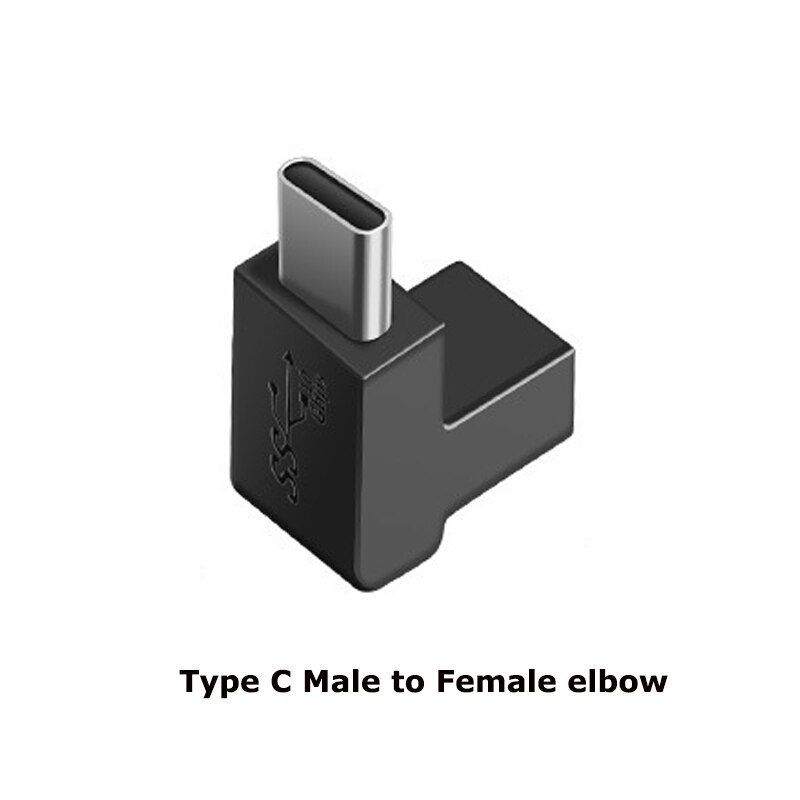 1 st 90 graders rät vinkel usb 3.1 typ c hane till hona usbc hona till hona hane till hane omvandlaradapter: Nr .4