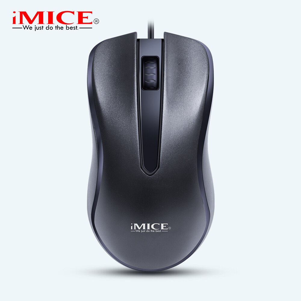 iMice Wired keyboard and mouse set for home office 104 key plug and play