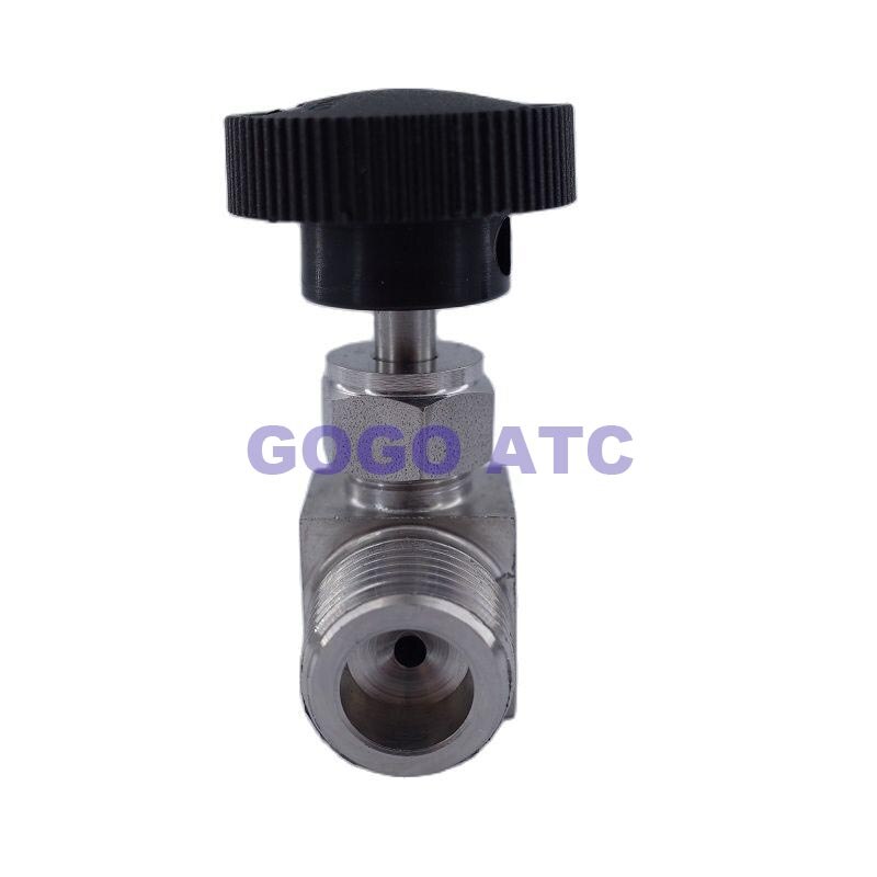 Free ship Adjustable Needle valve 1/8" 1/4" 3/8" 1/2" male thread stainless steel 304 Flow Control crane Straight needle valve