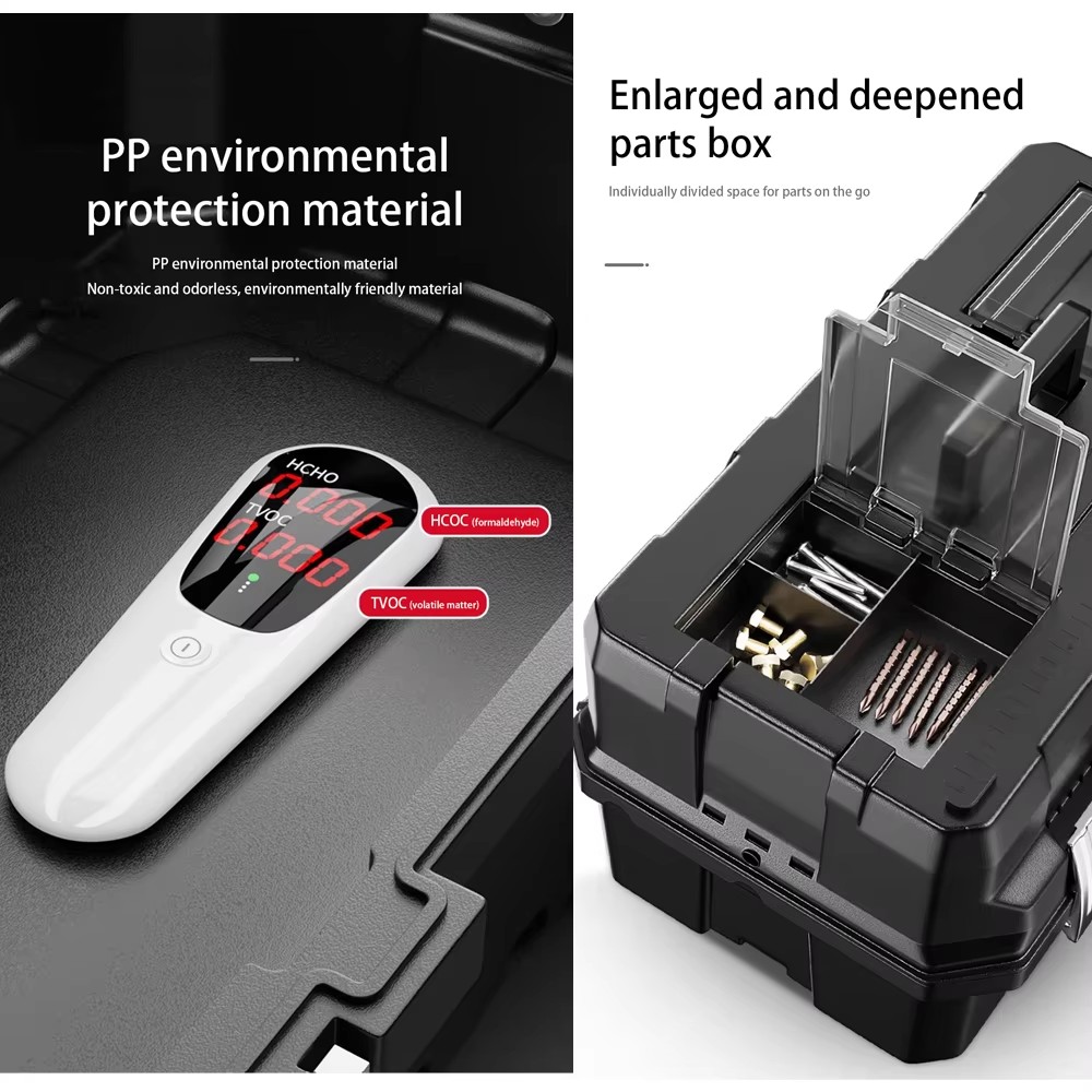 Multifunctionele waterdichte gereedschapskist Plastic harde koffer Hardware Toolbox Draagbare gereedschapsorganizer Verdikte gereedschapsopbergdoos