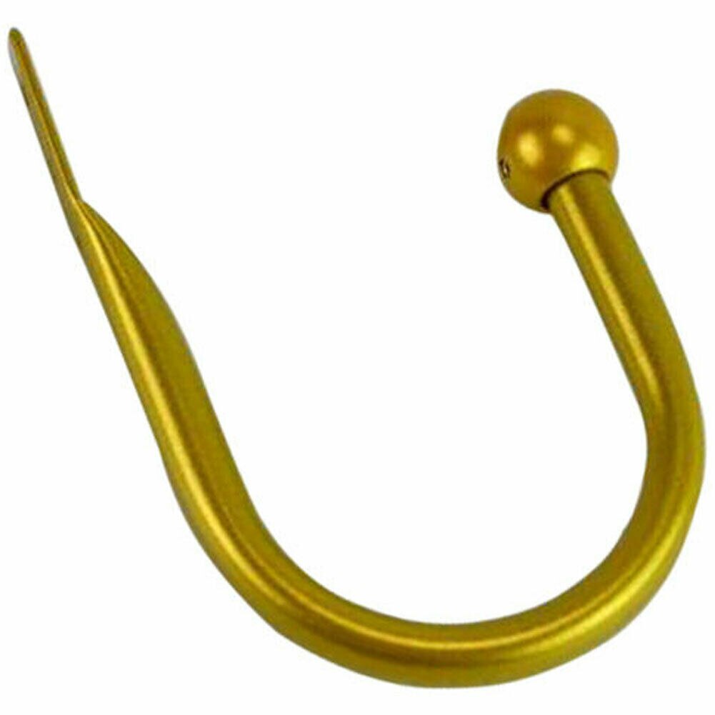 Stort stilfuldt gardin hold tilbage metal slips kvast arm krog loop holder u formet: Guld