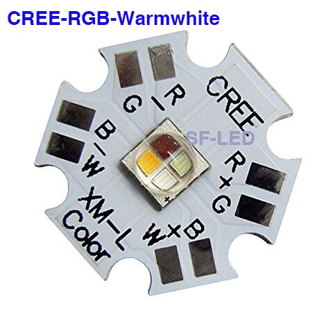 Cree XLamp XML XM-RGBW RGBWW RGB + Koel/Warm Wit 12w 4 chip LED Emitter Lamp Gemonteerd op 20mm Star PCB Voor Fase Licht