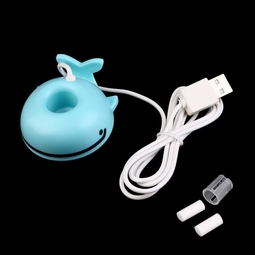 humidificador en forma de ballena, purificador de aire portátil, difusor USB Universal, purificador de hogar y oficina,: Default Title