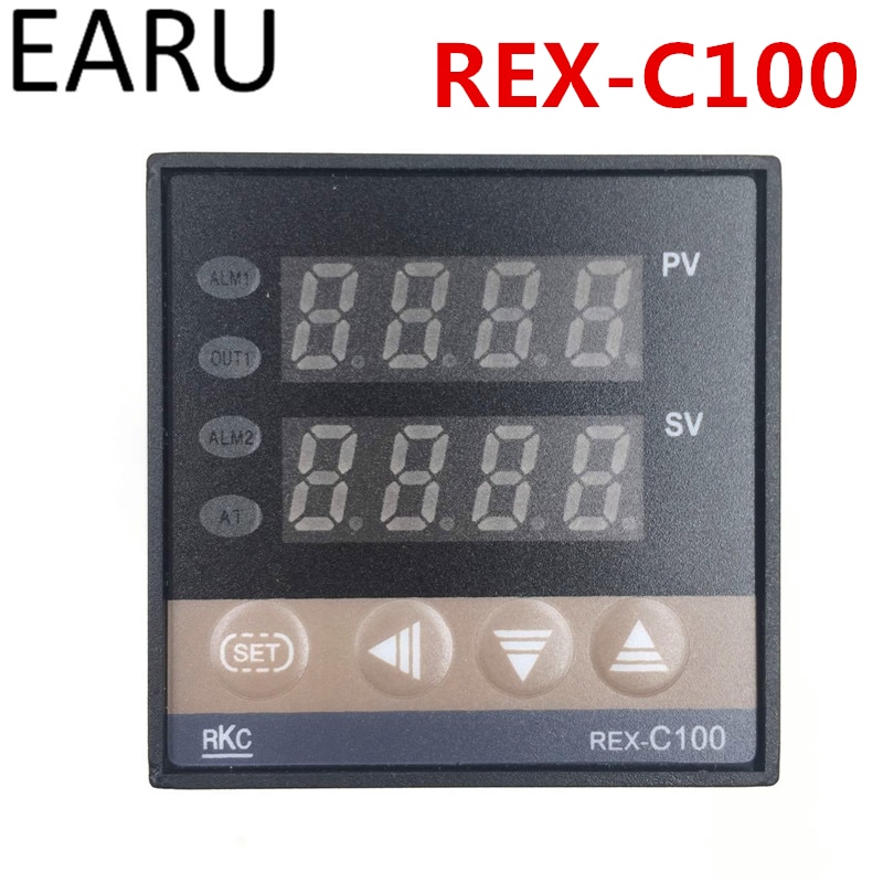 RKC REX-C100 REX-C100FK02-M*AN DA Digital PID Temperature Control Controller Thermostat Relay Output K Type Input AC110-240V