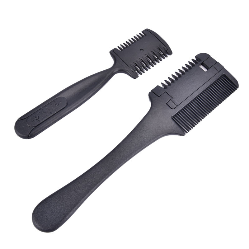 Double Side Hair Razor Comb Layer Shaper Cutting Thinning Comb with Blade