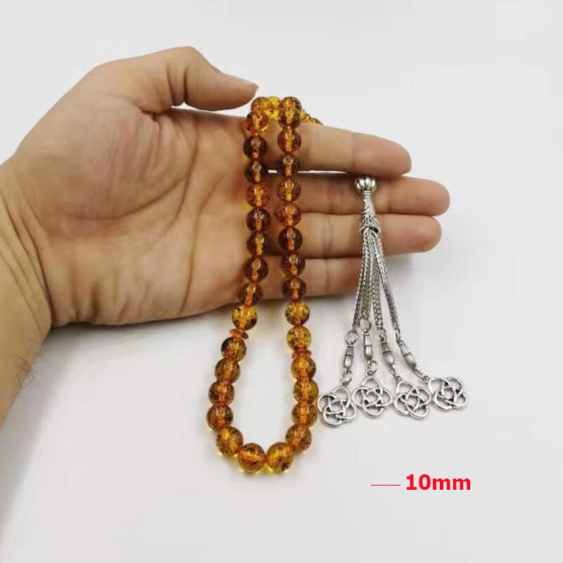 Duft harpiks tasbih 33 perler ramadan til eid muslim rosenkrans islamisk armbånd smykker tilbehør misbaha