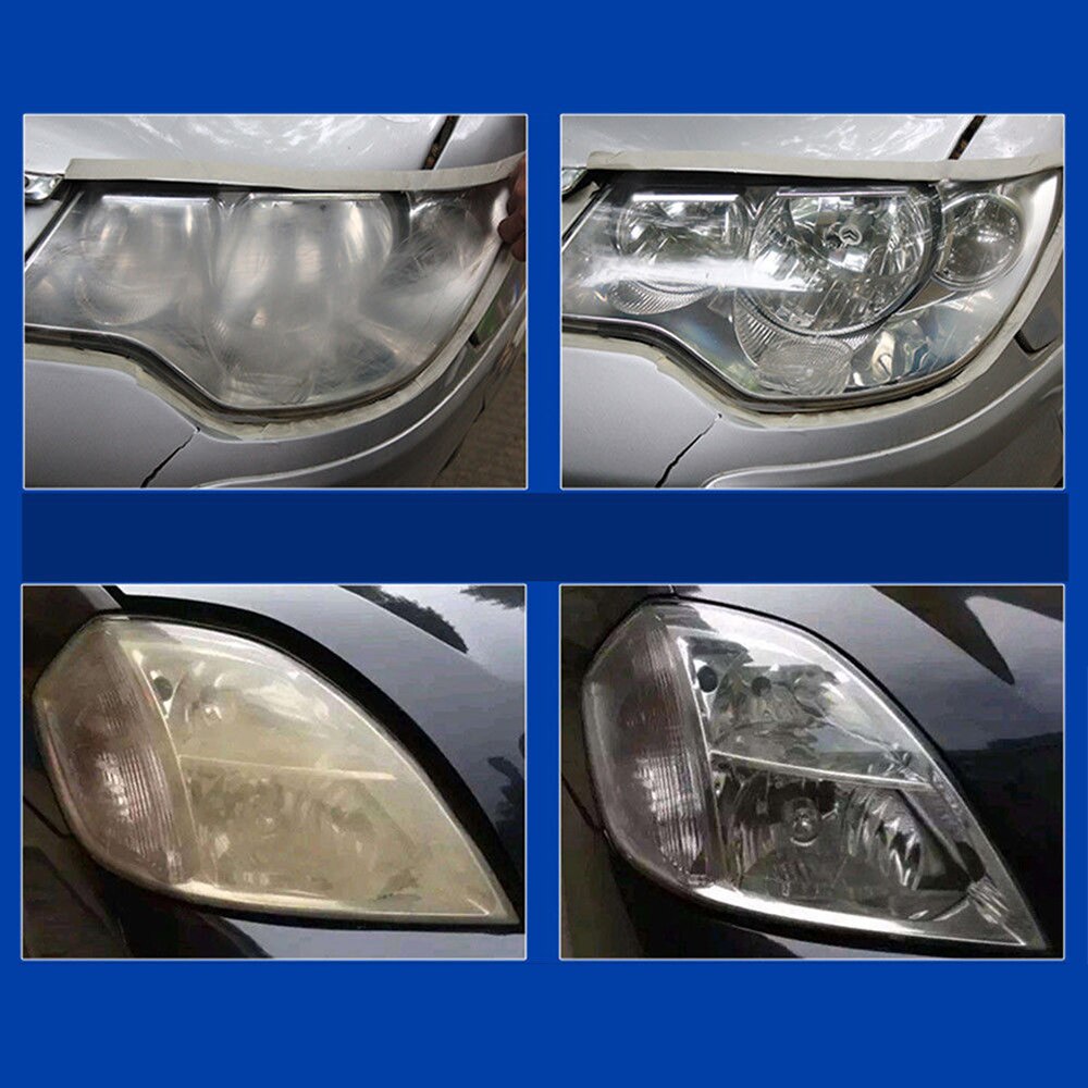 Forlygte renere forlygte polering forlygte restaurering lampe linse bilpolering væske kit auto lys reparation 30ml reparation