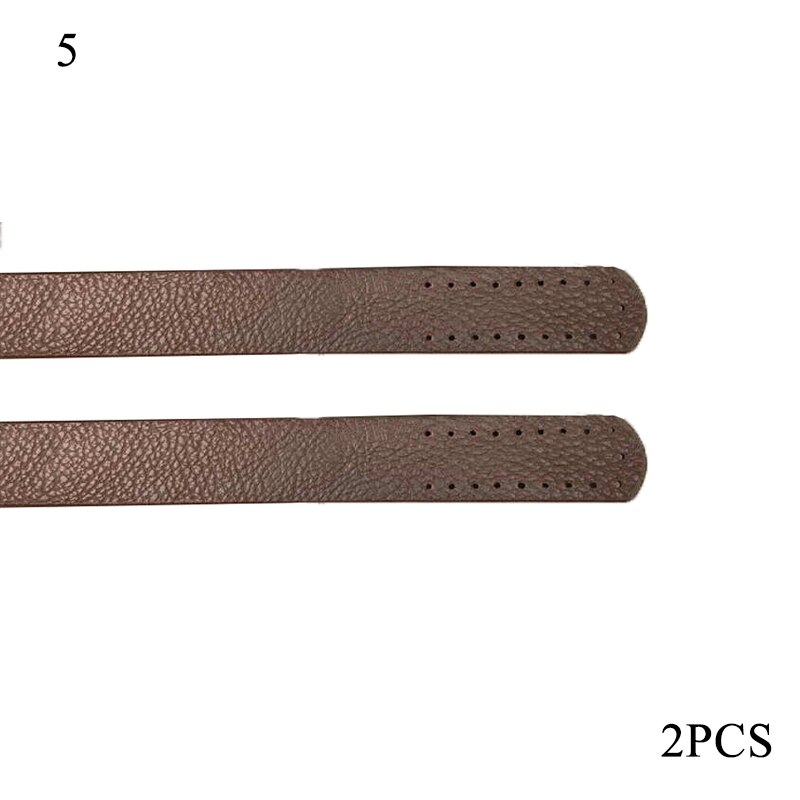 1 Pair Women PU Leather Purse Strap Handbag Handle Replacement Shoulder Handbag DIY Solid Color Sewing Strap Bag Accessories