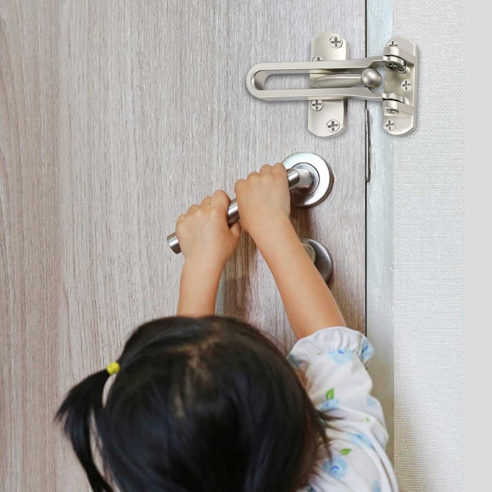 Gancho de Metal fundido para puerta, pestillo con textura de cerradura, decoración rústica de país, adorno para puertas de inodoro, hebilla de puerta corredera de ángulo recto, 1 ud.