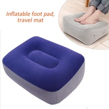 Opblaasbare Draagbare Reizen Zachte Voetsteun Kussen Bed Kussen Voetsteun Pad Pvc Voor Travel Massage Auto Voor Vliegtuig Trein Kantoor thuis