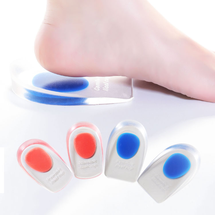 Weiche Silikon-Gel-Einlegesohlen für Fersensporn, Schmerzlinderung, Fußkissen, Fußmassagegerät, Pflege, Fersenbecher, Schuhpolster, HöHenne-Einlegesohlen