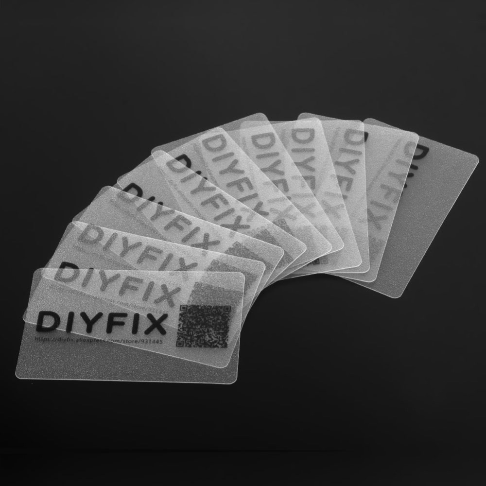 Diyfix 10Pcs Plastic Kaart Voor Android Ios Mobiele Telefoon Pry Opening Schraper Voor Ipad Tabletten Pc Teardown Repair Tool