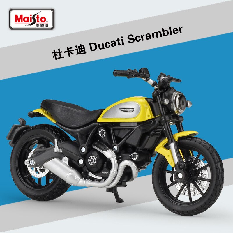 Maisto NUOVO 1:18 DUCATI panigale v4 Pressofuso In Lega Modello di Moto Praticabile Shork-Assorbitore Giocattolo Per I Regali Dei Bambini Toy Collection: Scrambler